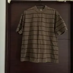 【美品】日本製steven alan Tシャツ ブラウン ストライプ