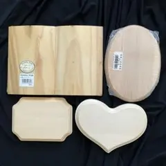 トールペイント　白木製プレートセット
