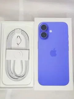 【iPhone 16ブルー 空箱】純正充電ケーブル付き即買い⭕️