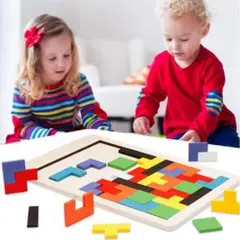 知育玩具☆木製おもちゃ☆テトリスパズル☆幼児☆キッズ