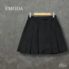 ♡エモダ EMODA【S】 プリーツミニスカート カットオフ インナーパンツ付き