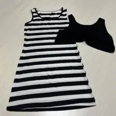 ノースリーブストライプワンピース 130cm