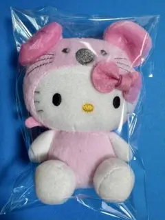 非売品 2008 ハローキティ ねずみ ぬいぐるみ マスコット 干支 サンリオ