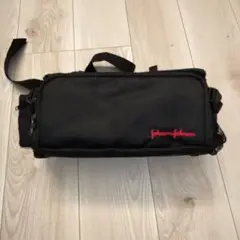アシックス Johnson & Johnson ブラック トレーナーバッグ