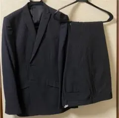 TÊTE DUE スーツ グレー ストライプ 90Y4 165-170㌢ 細身 最低価格の TÊTE スーツ 細身 165-170㌢ 90Y4 グレーストライプ