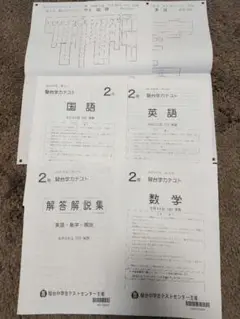 中学２年　2019年 8月25日　駿台学力テスト 駿台模試　３科目