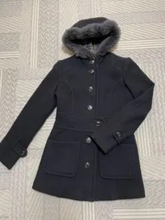 バーバリーBurberryブルーレーベル フード付きコート 美品
