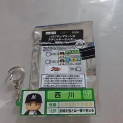 千葉ロッテ パワプロコラボ 西川史礁　栄冠ナイン アクリルキーホルダー