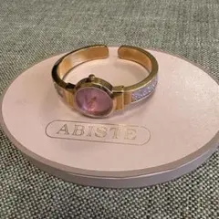 ABISTE アビステ　オシャレ バングル 腕時計　ピンクゴールド