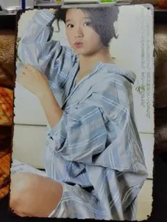 ブリキ中森明菜縦約30cm横約20cm
