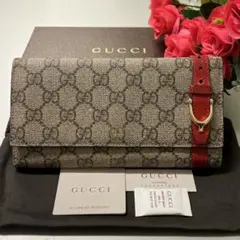 未使用に近い‼️ グッチ GUCCI 財布 長財布 GGスプリーム