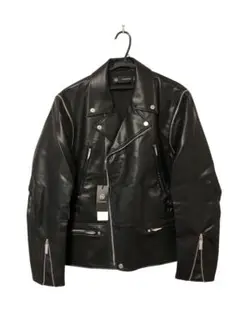 ★新品 GU UNDERCOVER ダブルライダースジャケット XL ブラック