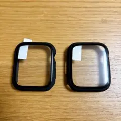Apple Watch ケース ブラック 2枚セット 保護カバー 保護ケース