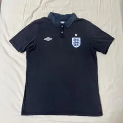 UMBRO イングランド代表 ポロシャツ Lサイズ ネイビー