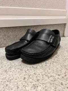 【美品】Clarks　wallabeemonk UNITEDARROWS別注 クラークス オリジナルズのシューズ「ワラビーモンク」シボ革