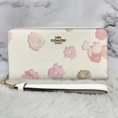 新品 未使用品⭐️ coach 日本限定カラーフローラル プリント 長財布
