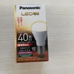 パナソニック LED電球E17広配光タイプ40形電球色