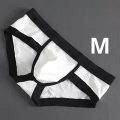 メンズビキニ　ブリーフ　Mサイズ　白／ホワイト　男性下着　C7