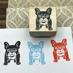 犬のはんこシリーズ＊フレンチブルドッグ｜オリジナル スタンプ