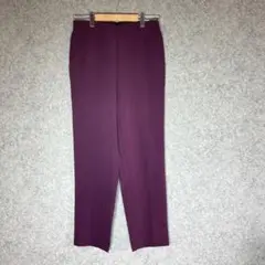 GU（LL）ストレッチテーパードパンツ☘️パープル系/スラックス/タックパンツ