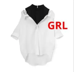 GRL ノースリテレコドッキングゆるシャツ