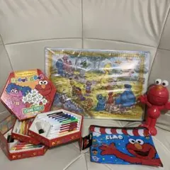 セサミストリート パズル レア★レトロ アメリカンビンテージ セサミストリート木製パズル1970年代