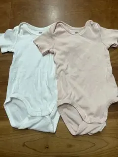H&M 半袖ボディスーツ 2枚セット
