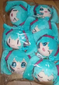 初音ミク チャーム付き フェイスぬいぐるみマスコット　フルコンプ