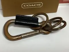 コーチCOACH カラビナ型キーホルダー本物