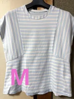 Tシャツ·袖無し·M·ハルメク·水色·レディース