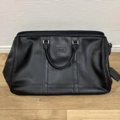 Ashworth. 黒 レザー ボストンバッグ