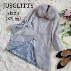 JUSGLITTYジャスグリッティー♡【美品】フォックスファーアンゴラコートS