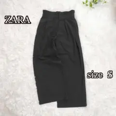ZARAハイウェストタックスラックス（S）黒　シンプル　マクブリング
