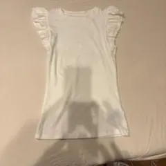 GAP フリル付きタンクトップ XS ホワイト 数回使用。