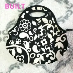 BUILT 花柄 ハンドバッグ 黒/ベージュ