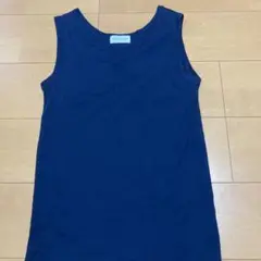 human woman ネイビー タンクトップ