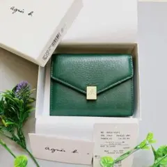 【箱付き極美品】アニエスベー　miyuki ウォレット　三つ折り財布　レザー 2025年最新】アニエスベー 財布 miyukiの人気アイテム - メルカリ