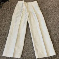 美品●インコテックス●ワイドパンツ●リネンコットン●サイズ40●レディース