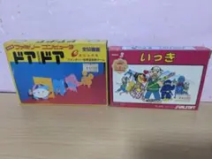 おそらく新品2本セット　ファミコンソフト　ドアドア　いっき