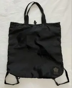 マリークワント 2ウェイ　エコバック　リックサック　黒　MARY QUANT