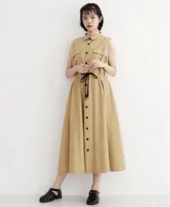MERLOT IKYU ／ 配色ステッチワークワンピース