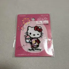 ワッペン 『2WAY刺しゅうワッペン ハローキティ かき氷