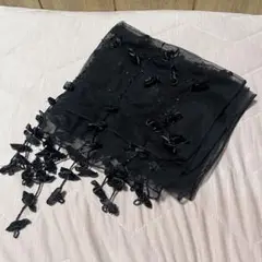 ストール　ブラック