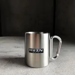 ハウゼンブロス ステンレス製 カラビナ マグカップ シルバー 新品