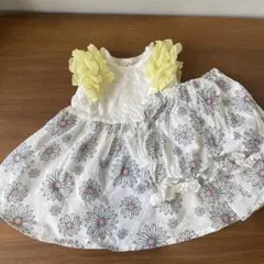 【SALE】キッズ服　花柄パンツセット　80㌢