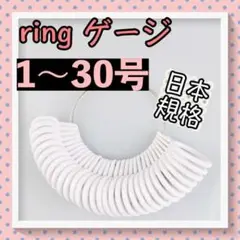 リングゲージ 1〜30 号 白 軽量 指輪 測定 計測 サプライズ サイズ