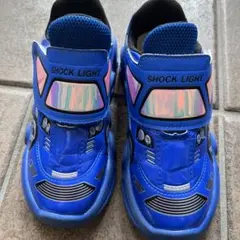SHOCK LIGHT 青 スニーカー 光るデザイン