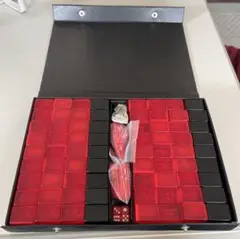 鷲津麻雀　麻雀牌セット 赤と黒 ケース付き
