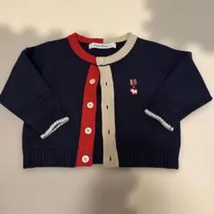 familiar ボタン付きカーディガン　70