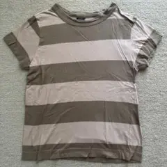 ホームスパン homspun 太ボーダー Tシャツ S